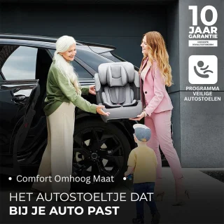 MKSS Kinderstoel Auto Licht Grijs Roze