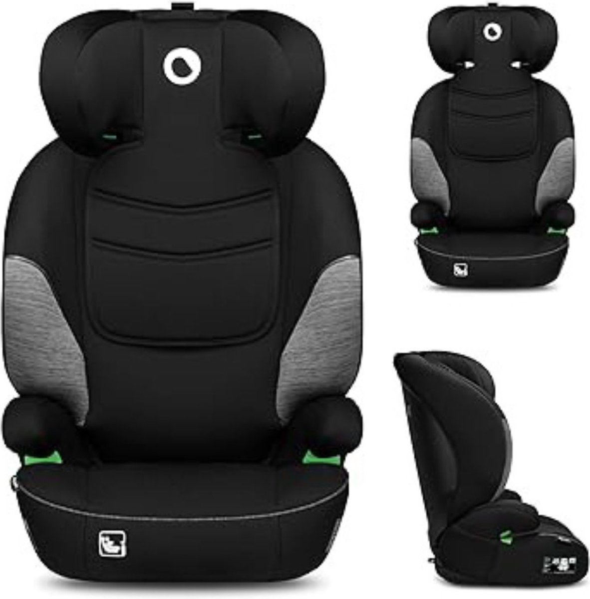 MKSS® Kinderstoel Auto Zitverhoger Zwart Grijs