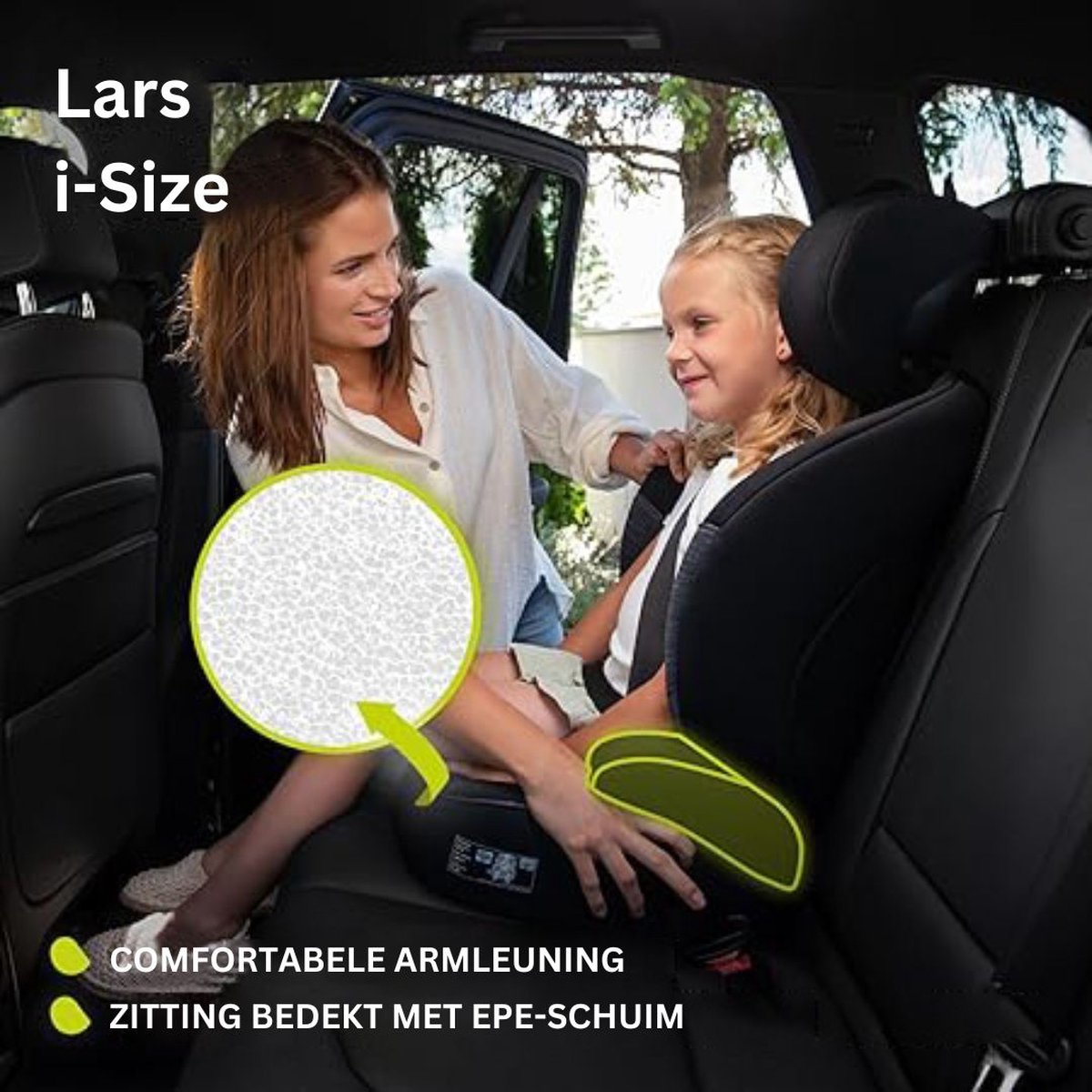MKSS® Kinderstoel Auto Zitverhoger Zwart Turkoois