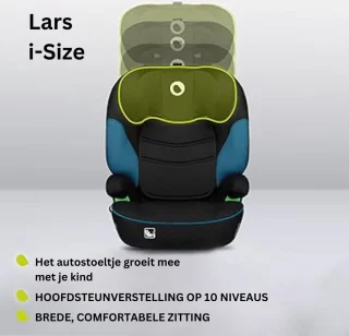 MKSS® Kinderstoel Auto Zitverhoger Zwart Turkoois