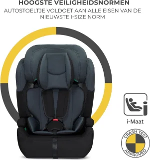 MKSS® Kinderzitje Auto Zwart Grijs