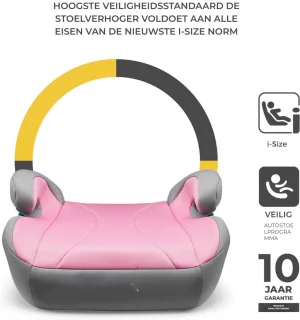 MMM® Isofix Stoelverhoger 135-150 cm Roze