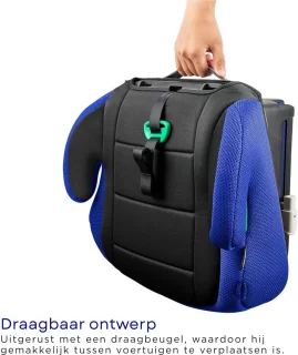 MMM® Isofix Zitverhoger - Blauw/Zwart