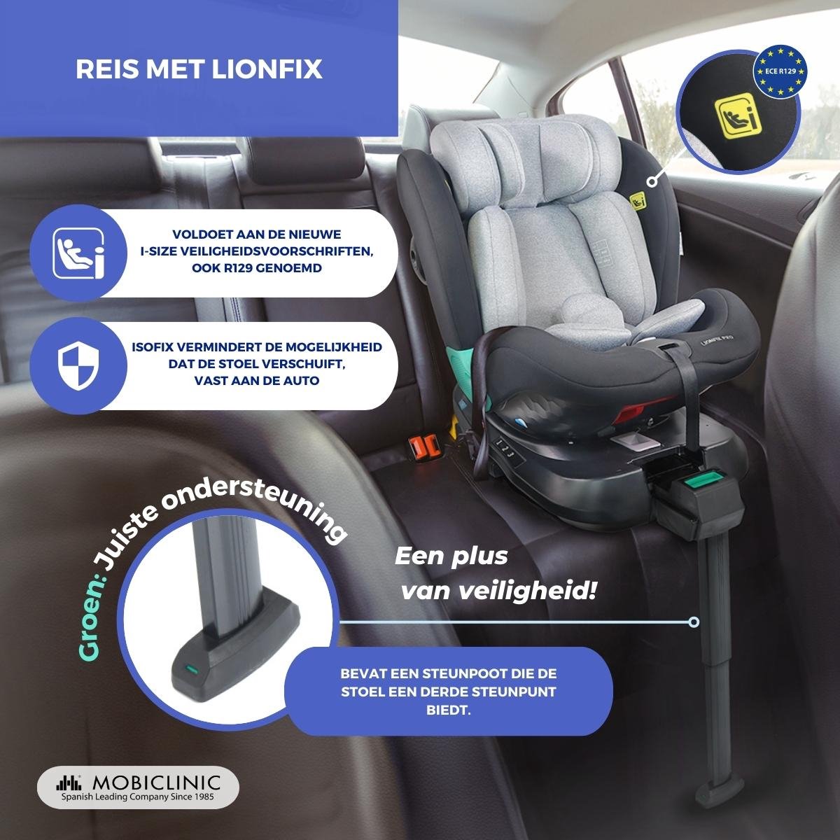 Mobiclinic Lionfix Pro Autostoeltje Groep 0/1/2/3