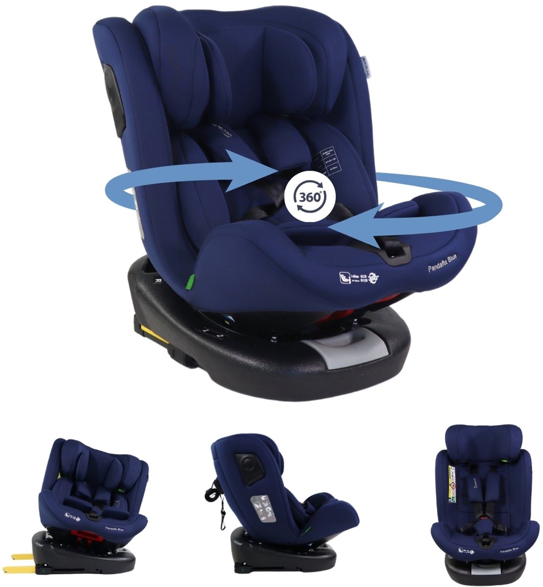 Mobiclinic Pandafix Autostoel 0-36 kg Blauw
