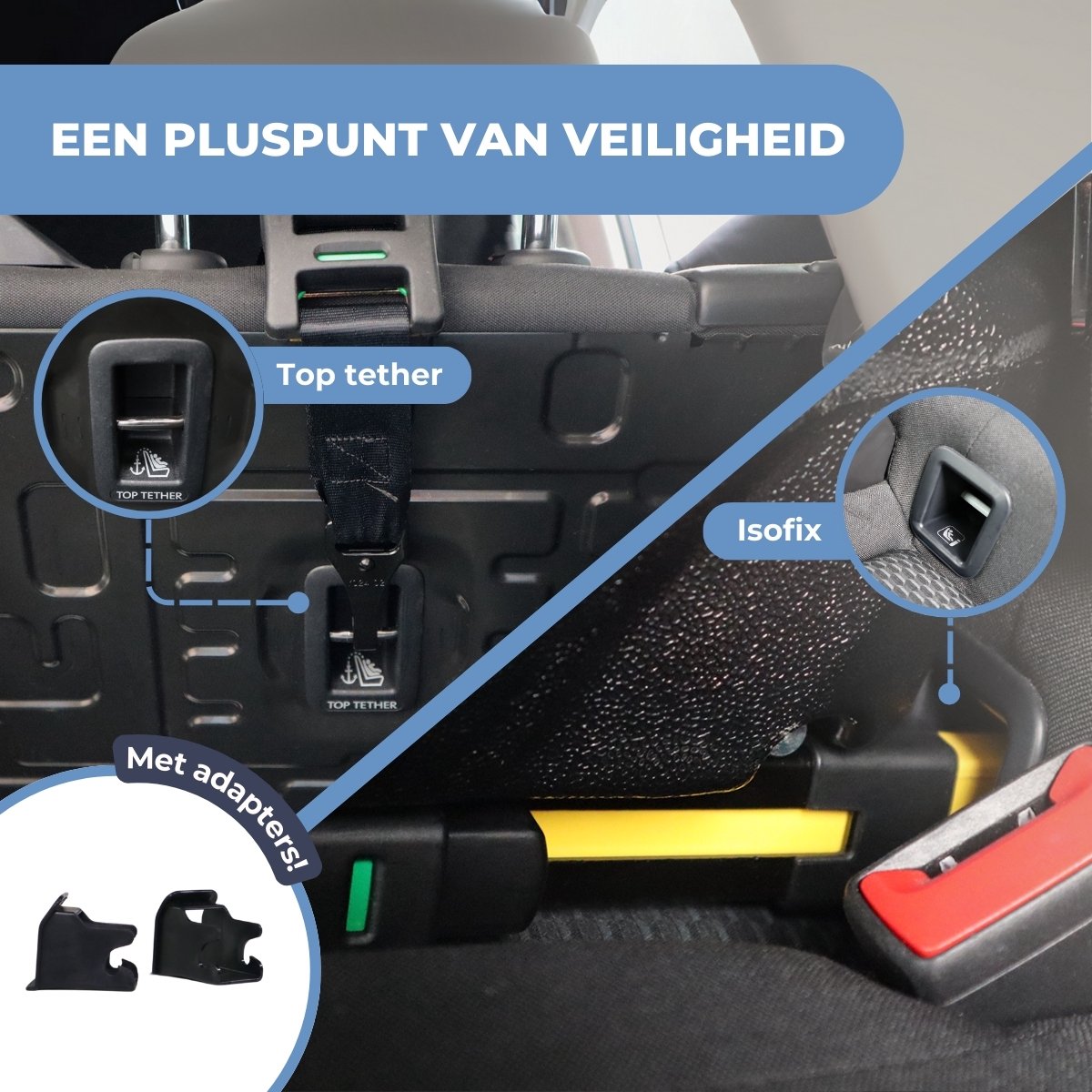 Mobiclinic Pandafix Autostoel 0-36 kg Blauw