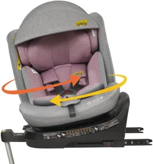 MODENUIT autostoeltje, roze en grijs