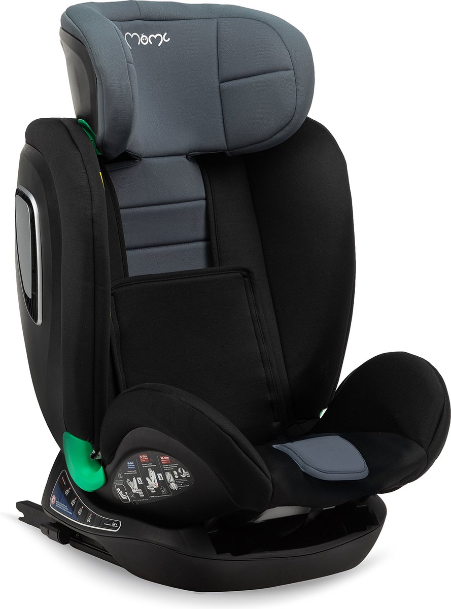MoMi Urso i-Size autostoel Isofix zwart 40-150 cm