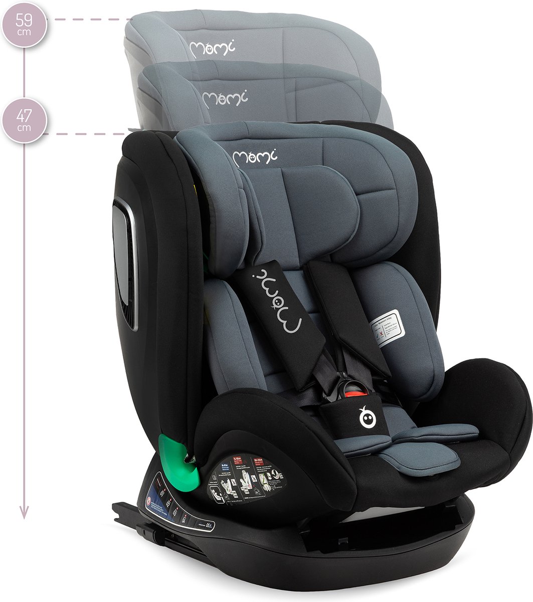 MoMi Urso i-Size autostoel Isofix zwart 40-150 cm