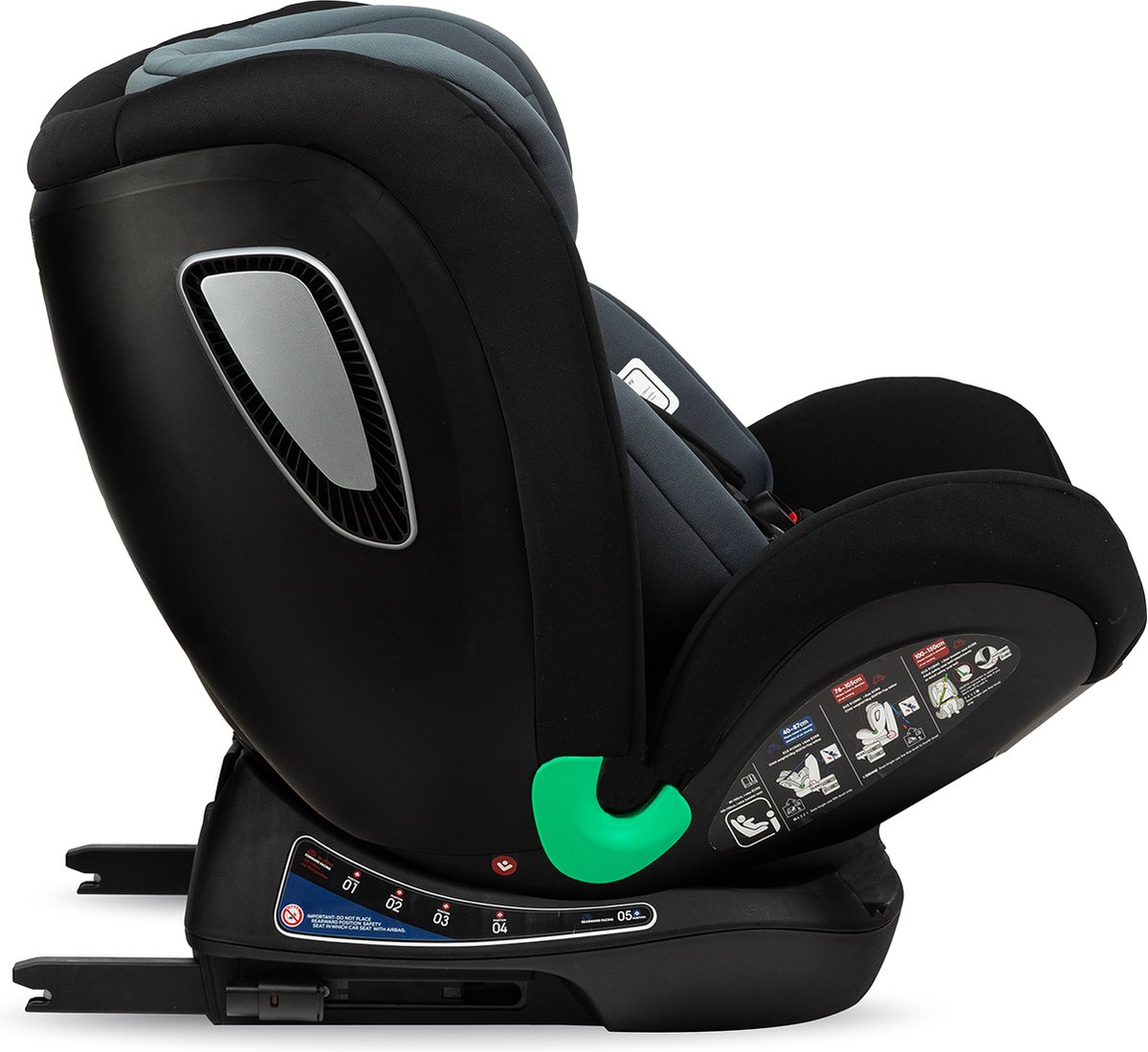 MoMi Urso i-Size autostoel Isofix zwart 40-150 cm