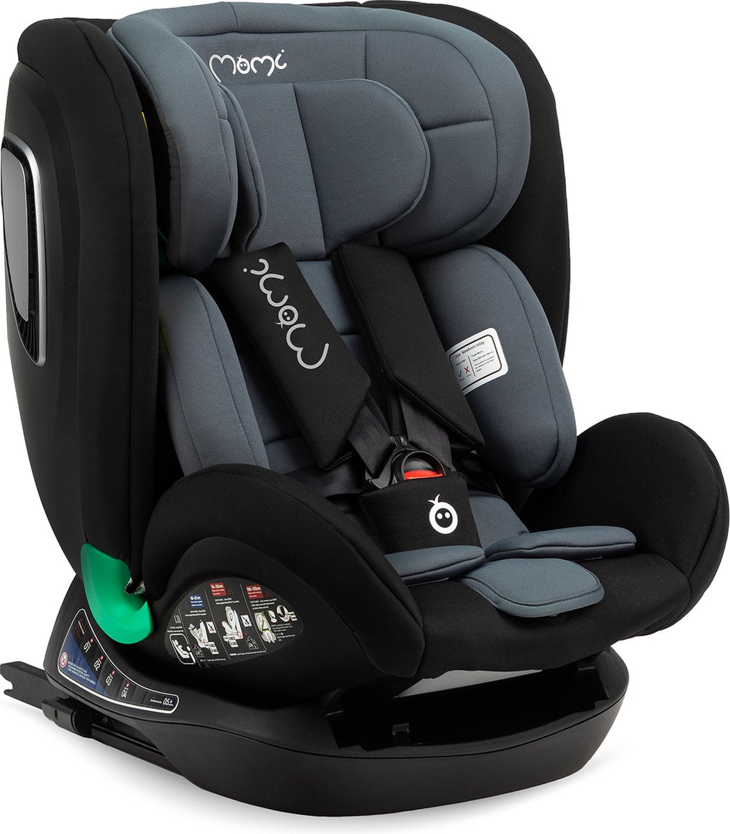 MoMi Urso i-Size autostoel Isofix zwart 40-150 cm