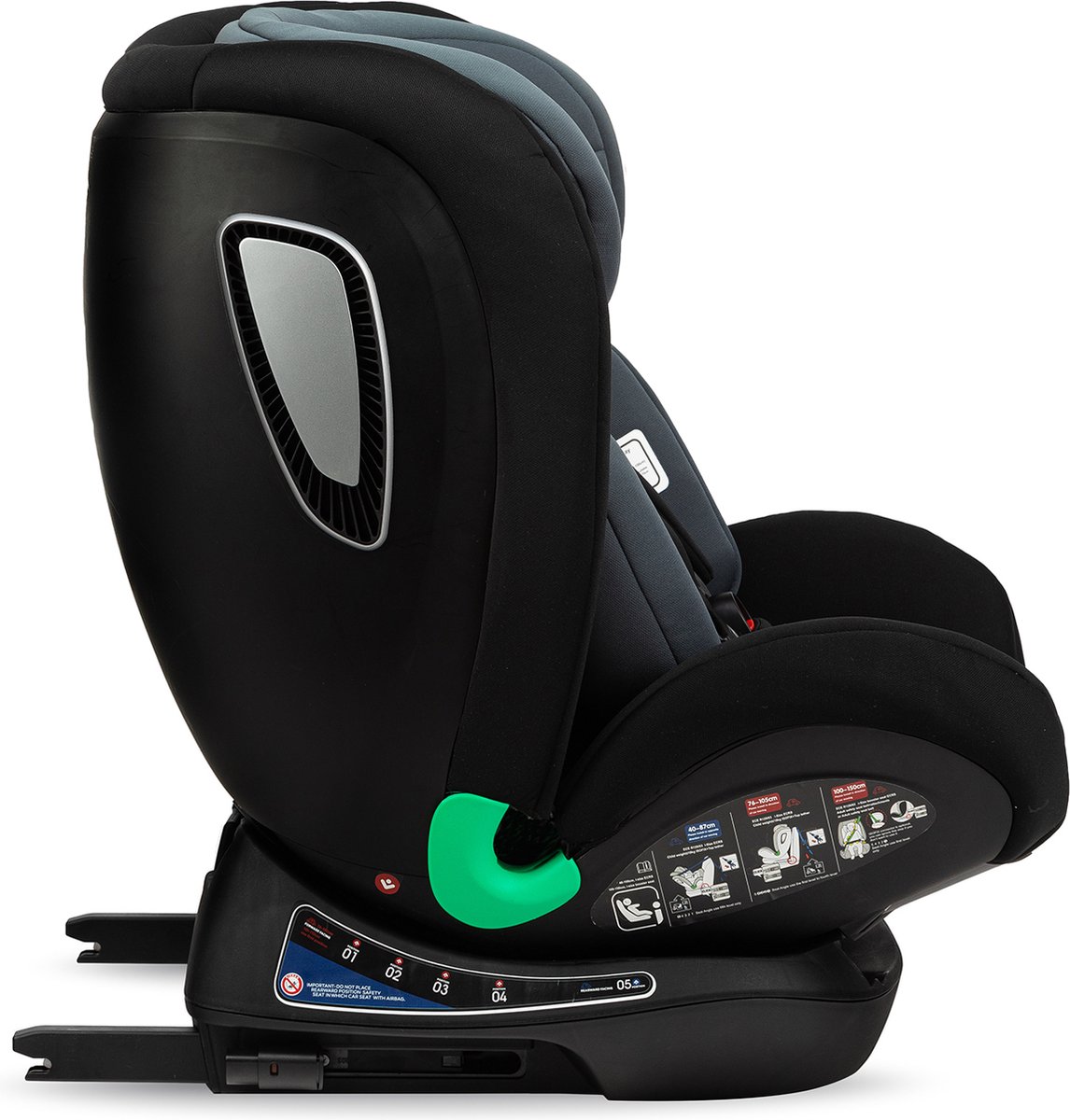 MoMi Urso i-Size autostoel Isofix zwart 40-150 cm