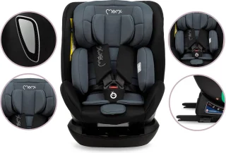 MoMi Urso i-Size autostoel Isofix zwart 40-150 cm