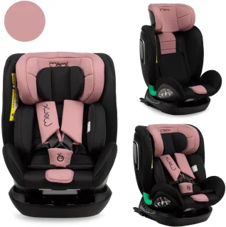 MoMi Urso i-Size autostoel isoFix Zwart-Roze