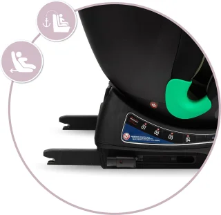 MoMi Urso i-Size autostoel isoFix Zwart-Roze
