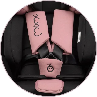 MoMi Urso i-Size autostoel isoFix Zwart-Roze