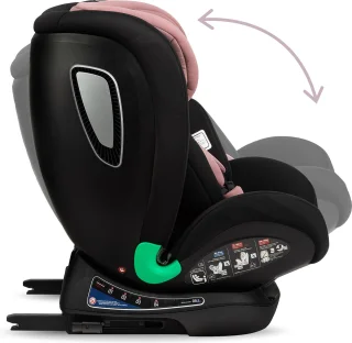 MoMi Urso i-Size autostoel isoFix Zwart-Roze