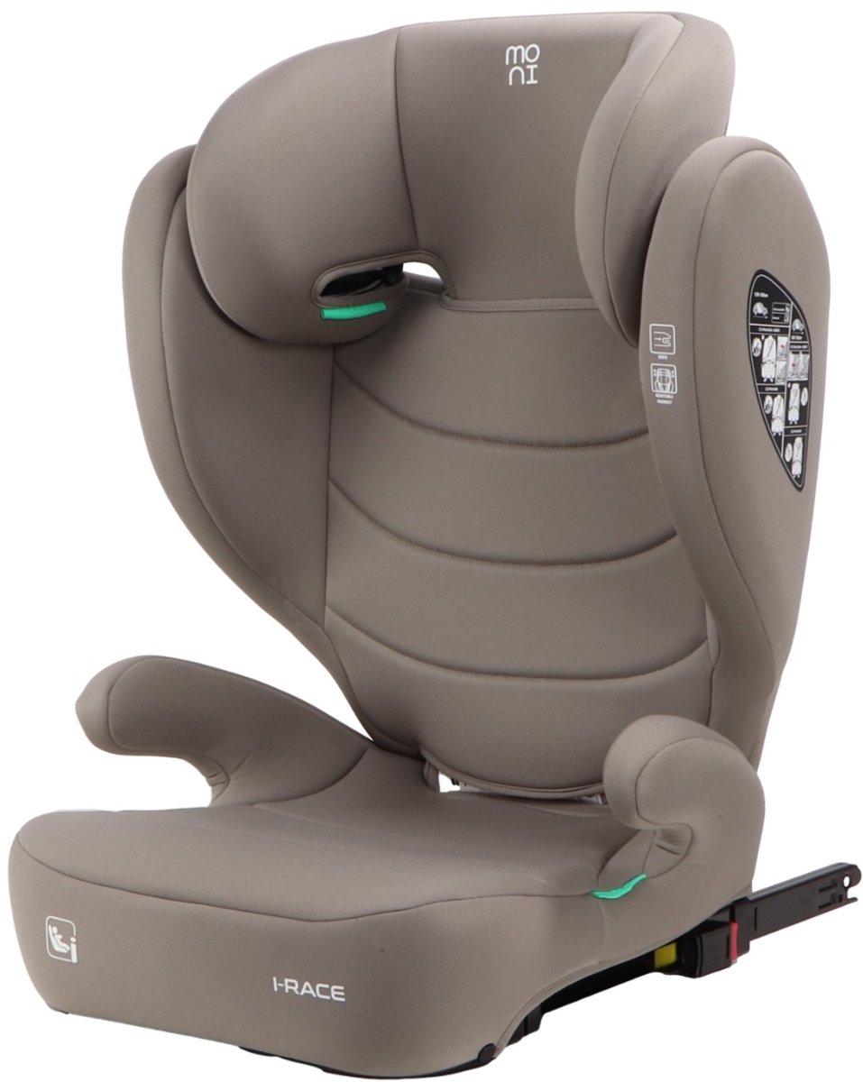 De Moni i-Race Cool Beige Isofix Autostoel 100-150 cm in één oogopslag