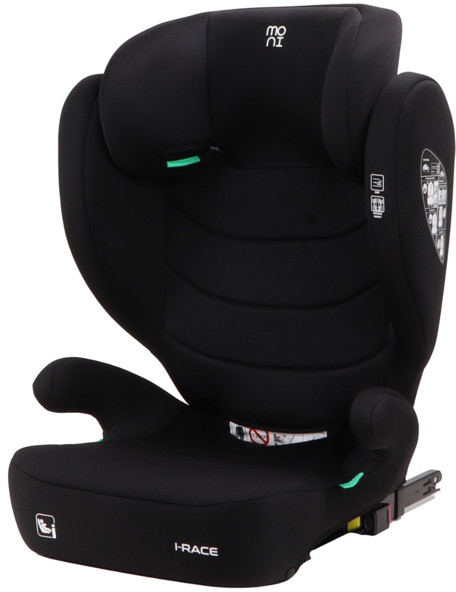 De Moni i-Race Cosmo Black Isofix i-Size Autostoel 100-150 cm in één oogopslag
