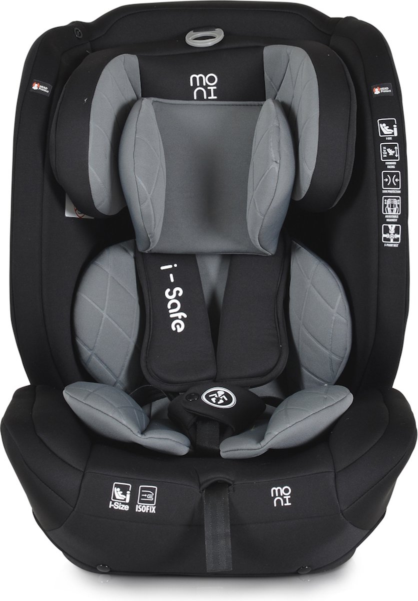Moni Isafe Grey i-Size Autostoel 76-150 cm 111002