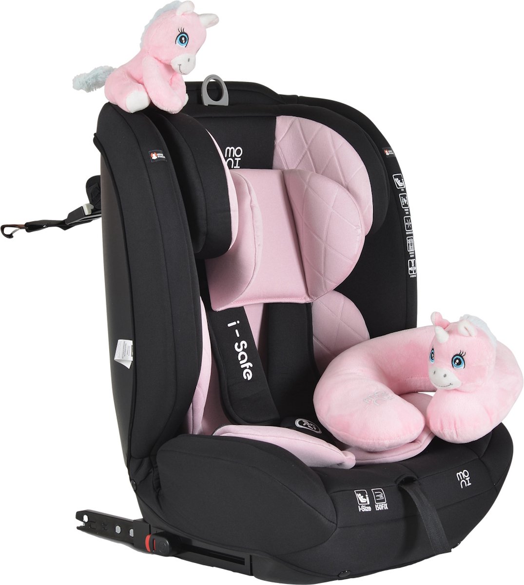 Moni Isafe Pink i-Size Autostoel 76-150 cm 111001