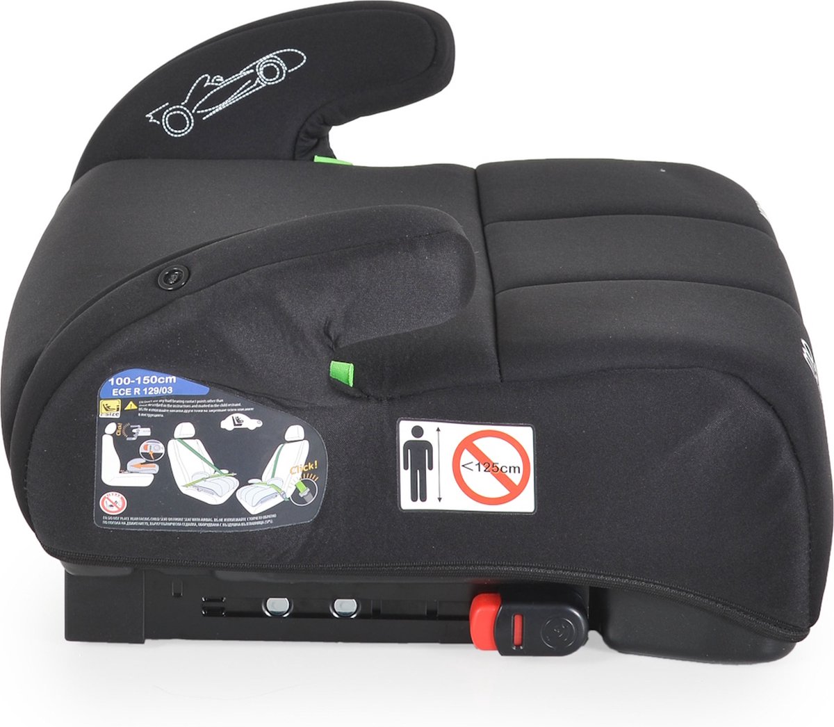 Moni Monza Basic i-Size Booster 125-150 cm Black