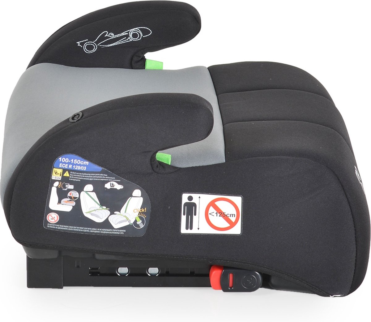 Moni Monza Grey i-Size Isofix Booster 125-150 cm
