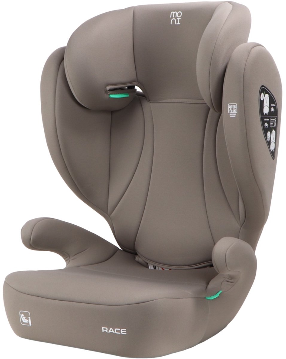 De Moni Race i-Size Autostoel Cool Beige 100-150 cm AB815B in één oogopslag