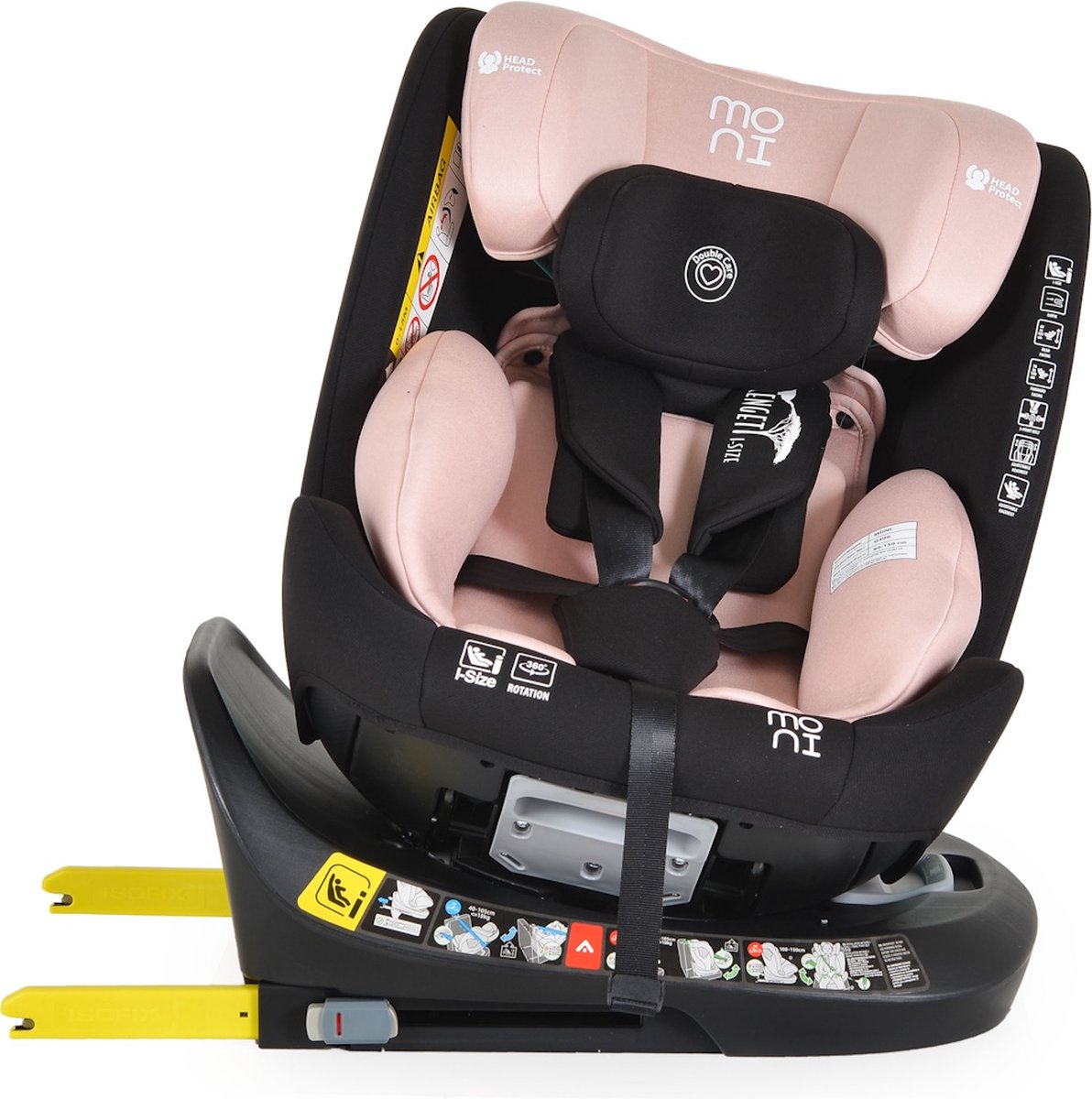 Moni Serengeti Autostoel 40-150 cm Gently Pink