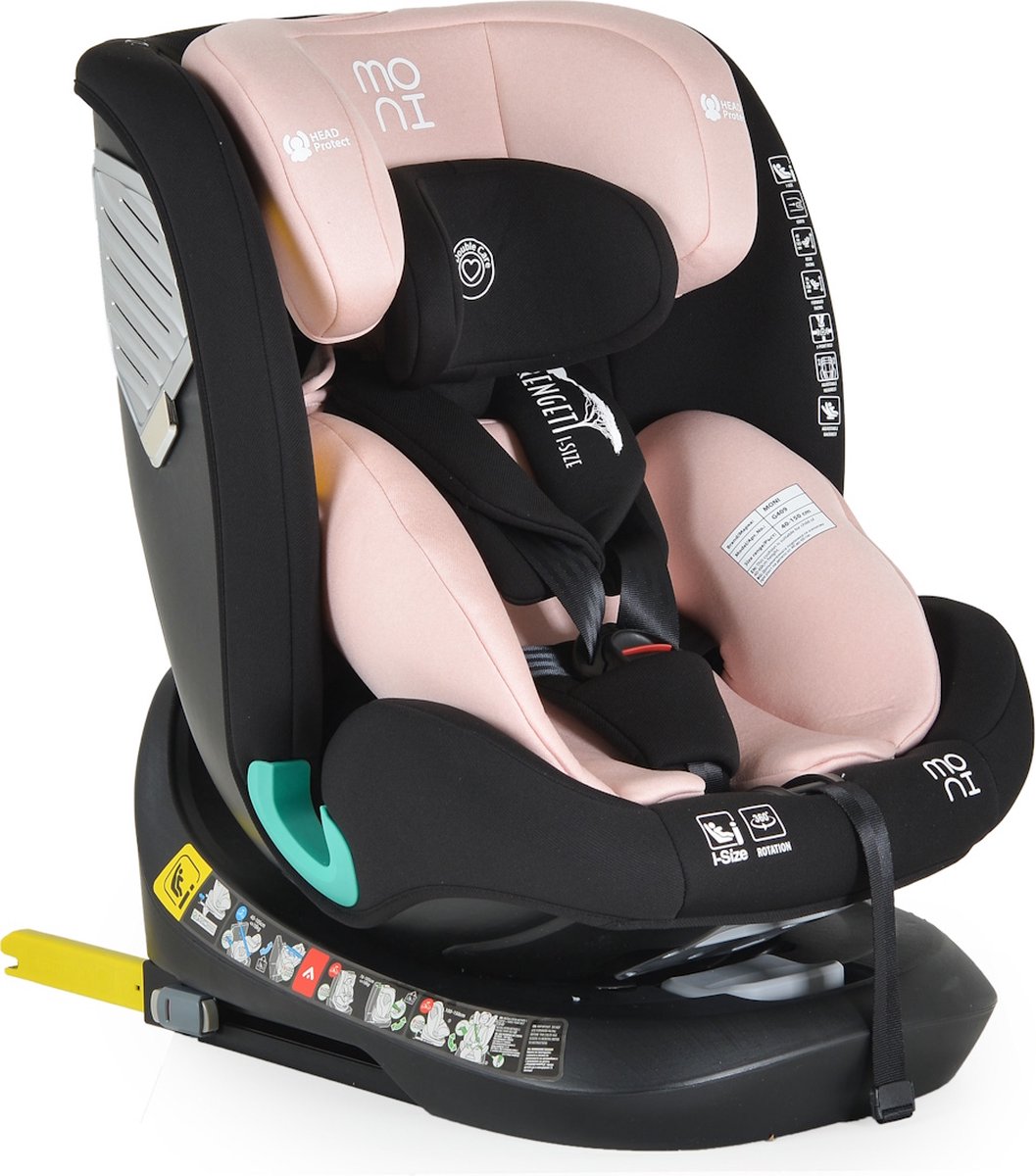 Moni Serengeti Autostoel 40-150 cm Gently Pink