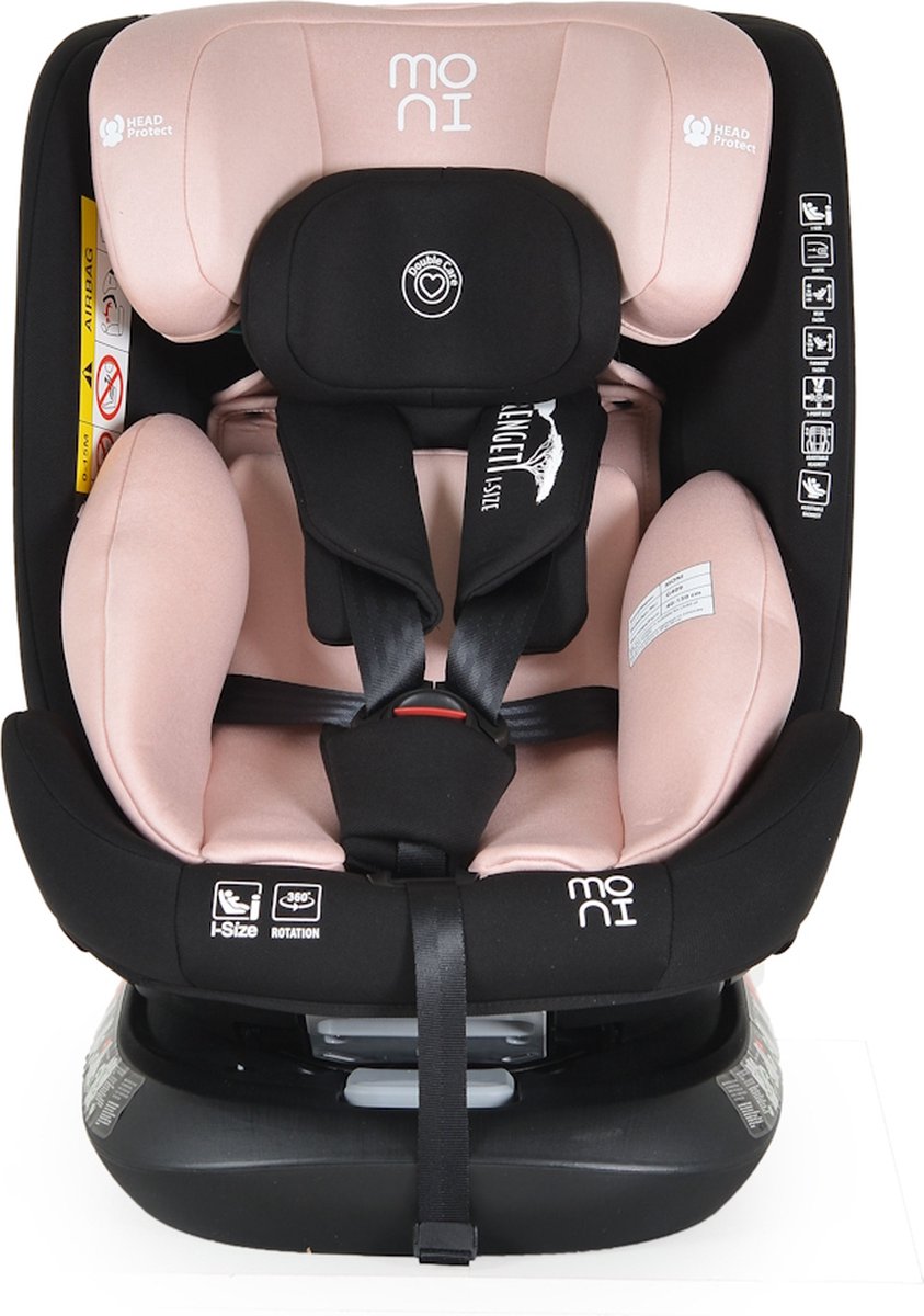 Moni Serengeti Autostoel 40-150 cm Gently Pink
