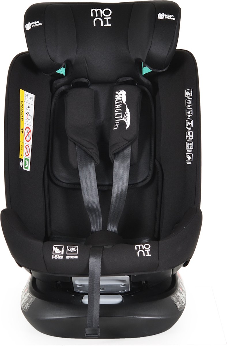 Moni Serengeti Black i-Size Autostoel 40-150 cm