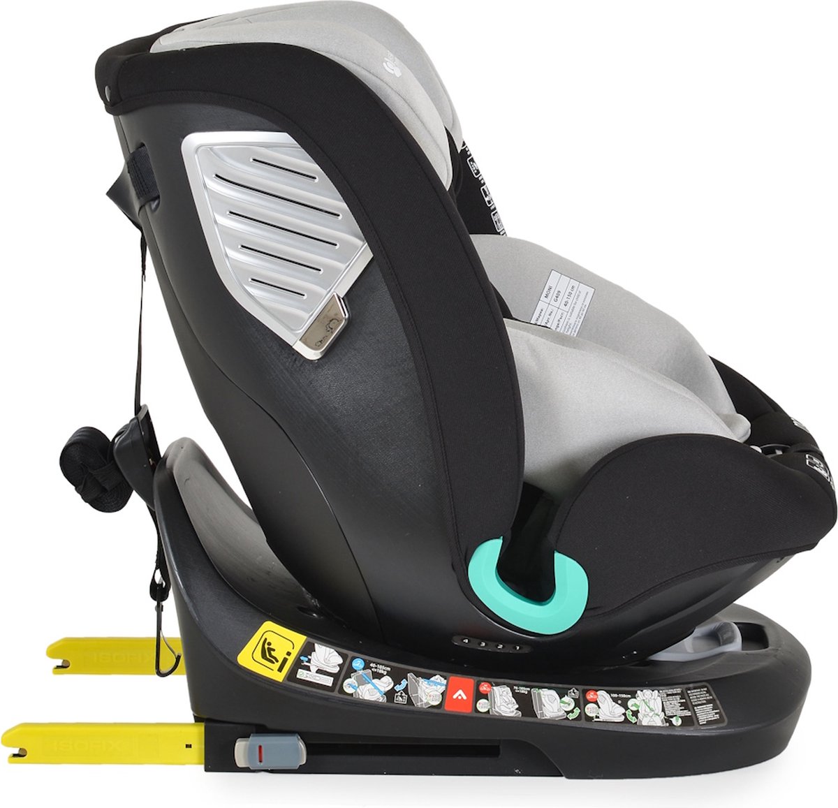 Moni Serengeti Light Grey i-Size Autostoel 40-150 cm