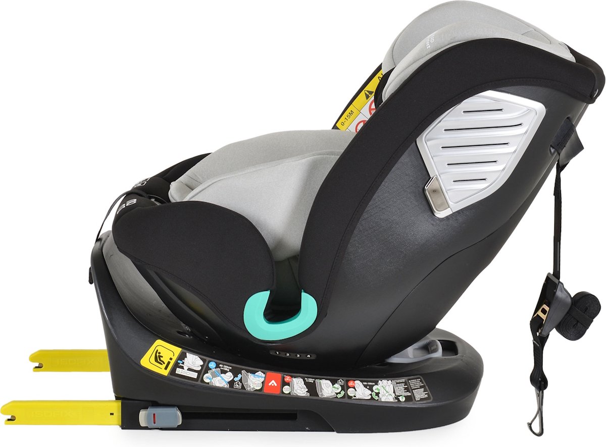 Moni Serengeti Light Grey i-Size Autostoel 40-150 cm