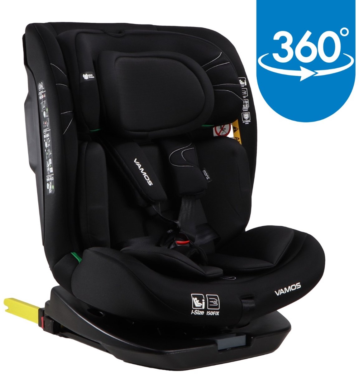 Moni Vamos Intence Black 360° i-Size Autostoel KD10