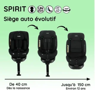 NANIA SPIRIT Isofix autostoel (Groep 0/1/2/3)
