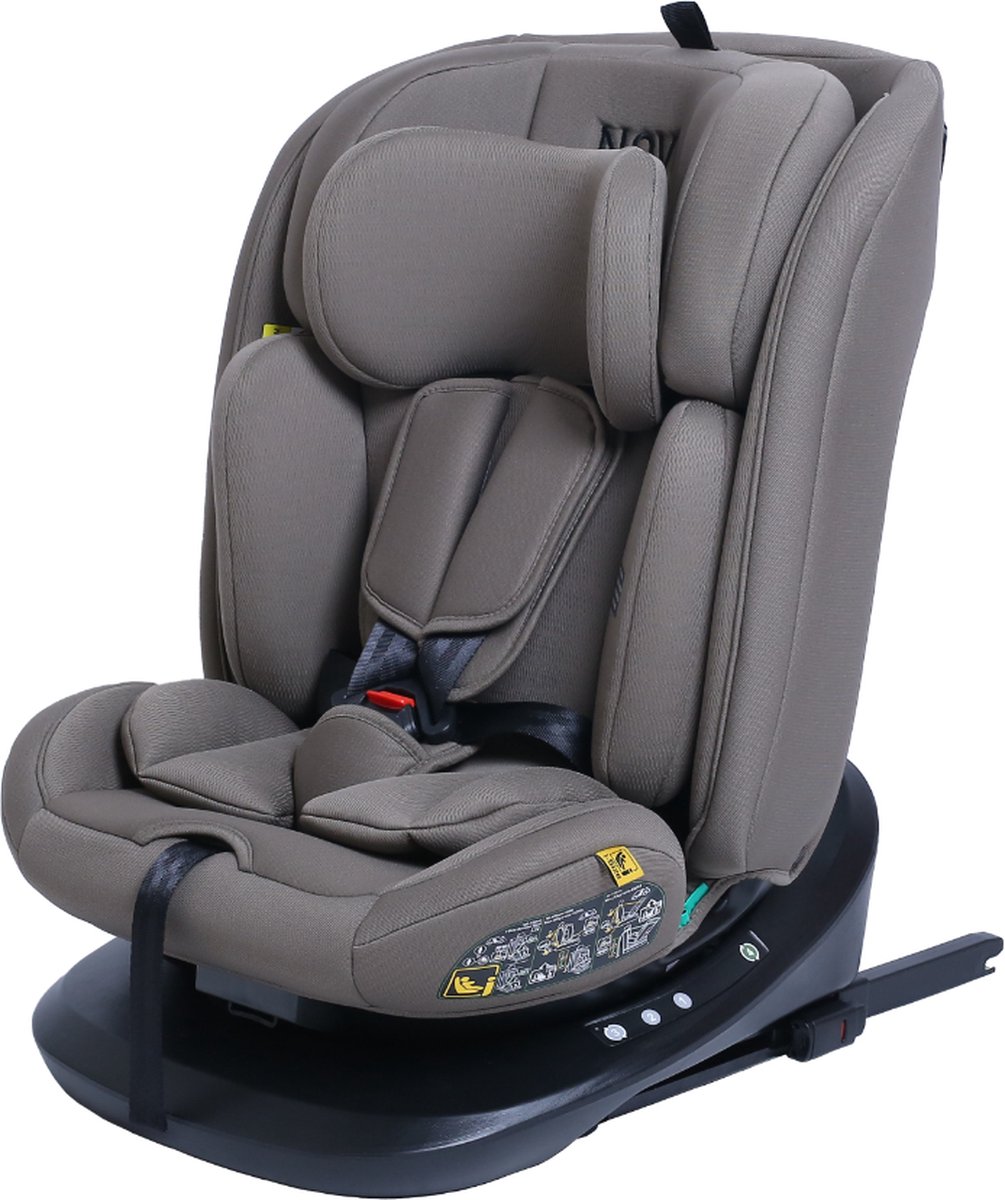 Wat vinden we goed aan de Novi Baby Goliath Premium I-Size Draaibaar Dark Chocolat Autostoel