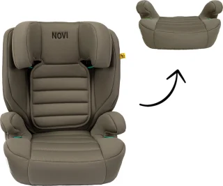 Novi Baby James Premium i-Size Autostoel Donker Taupe