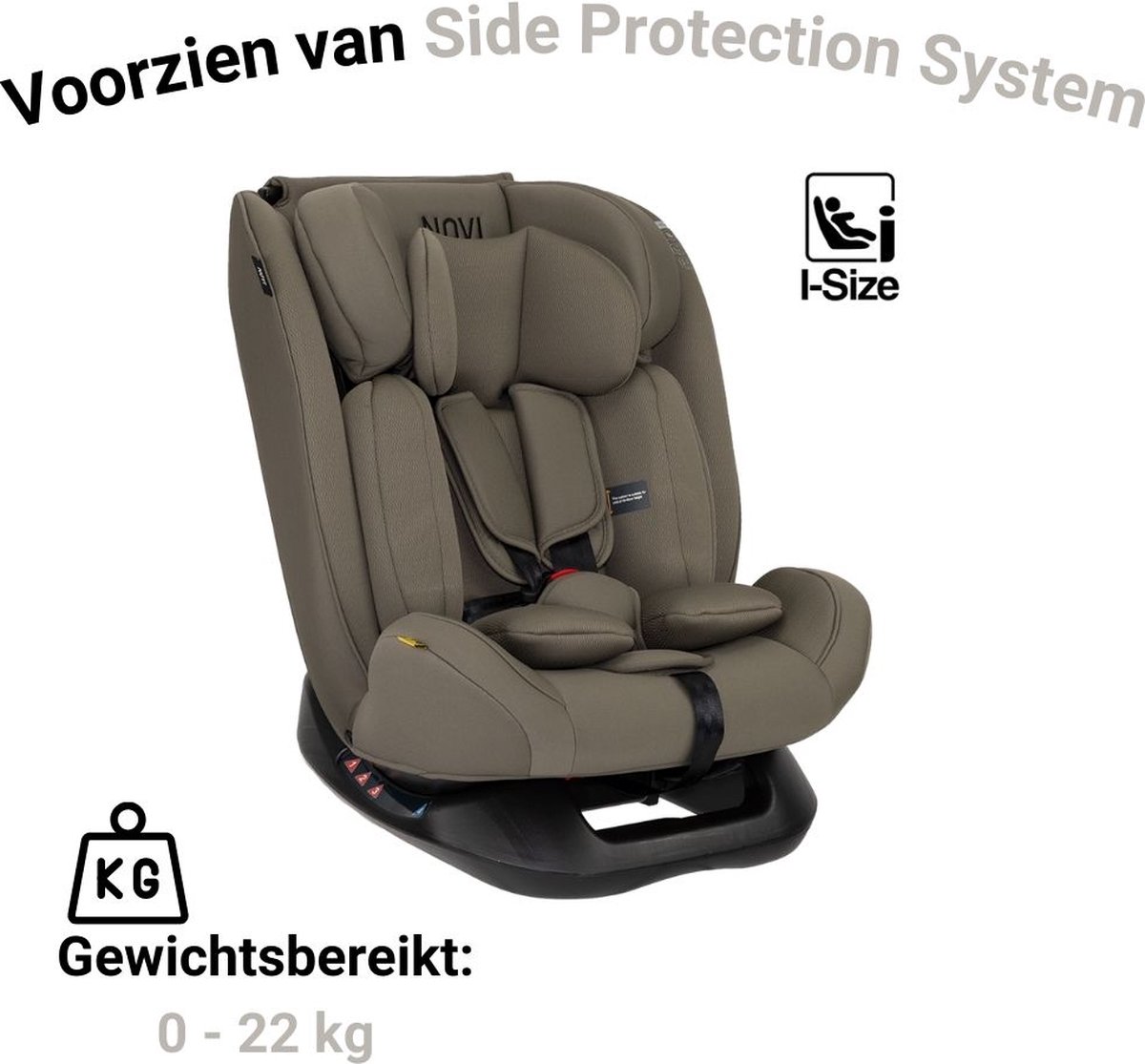 Novi Baby Lucas Premium Autostoel I-Size Dark Taupe Groep 0-3