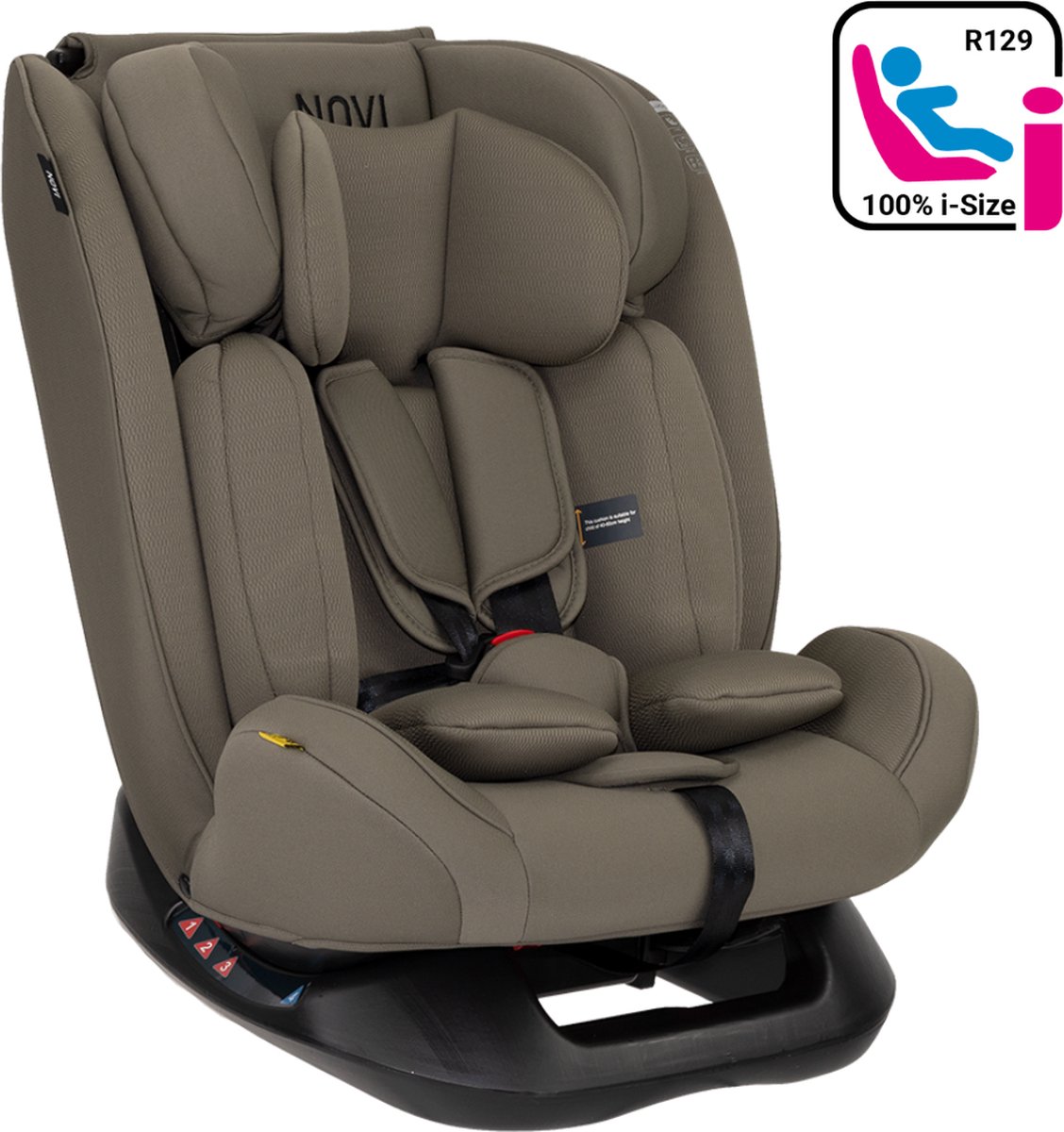 Novi Baby Lucas Premium Autostoel I-Size Dark Taupe Groep 0-3