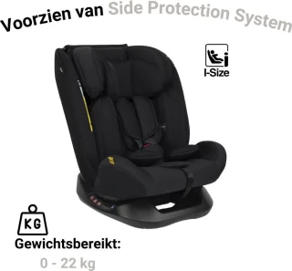 Novi Baby Lucas Premium Autostoel I-Size Zwart Groep 0-3
