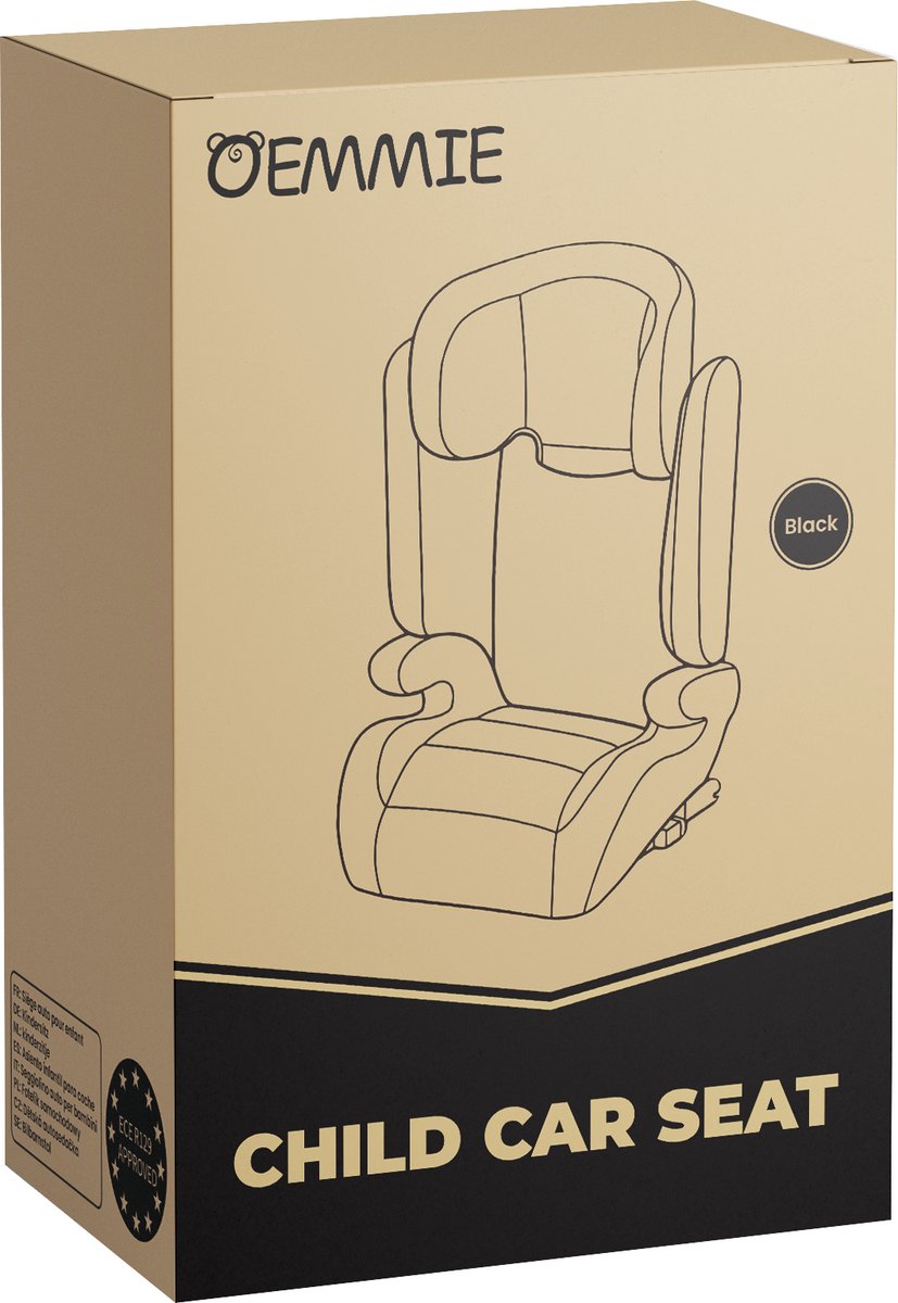 Oemmie Autostoel 100-150 cm Zwart