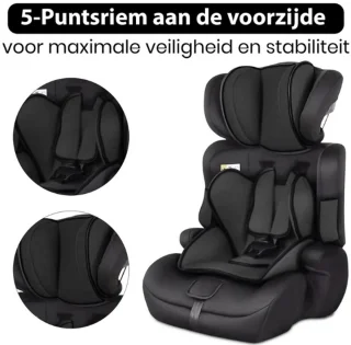 Oemmie Autostoel i-Size Groep 1/2/3 (67-150 cm) Zwart