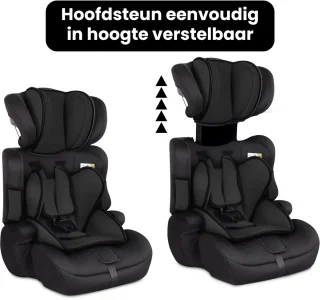 Oemmie Autostoel i-Size Groep 1/2/3 (67-150 cm) Zwart