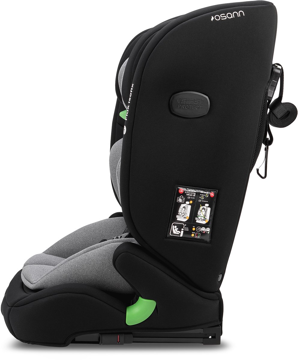 Osann FLUX i-Size Isofix Autostoel Zwart Grijs