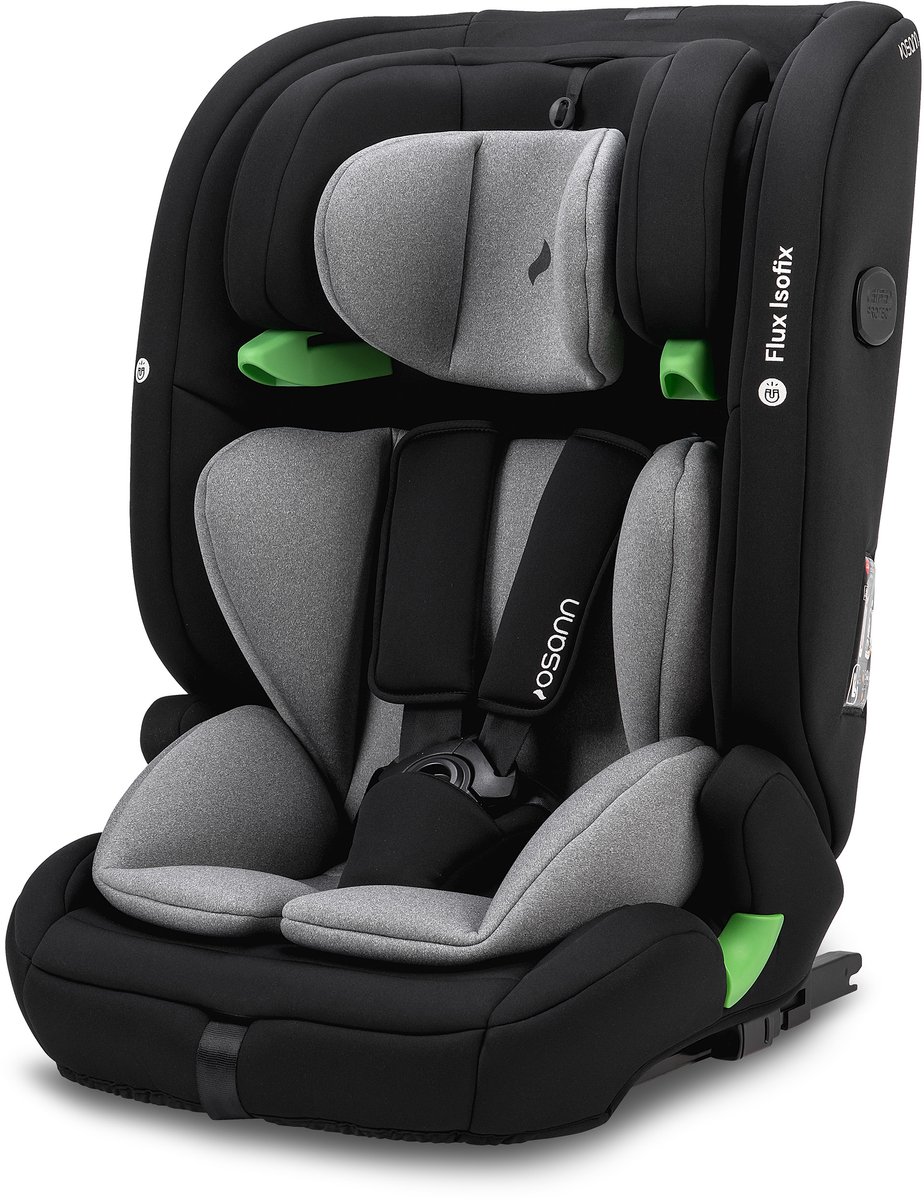 Osann FLUX i-Size Isofix Autostoel Zwart Grijs