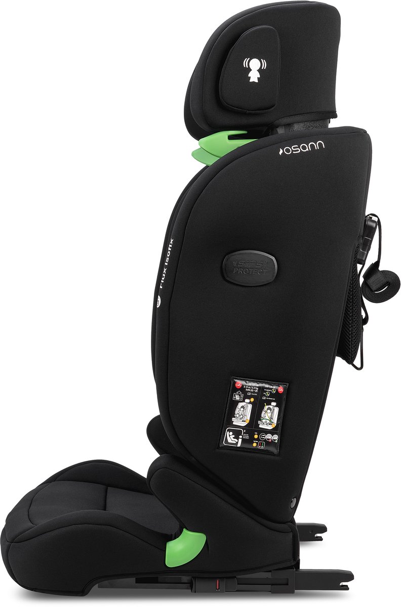 Osann FLUX i-Size Isofix Autostoel Zwart Grijs