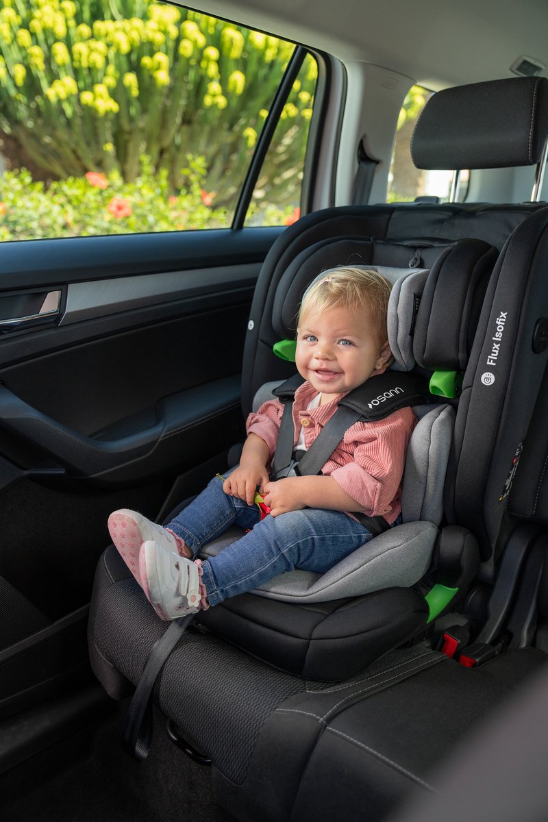 Osann FLUX i-Size Isofix Autostoel Zwart Grijs