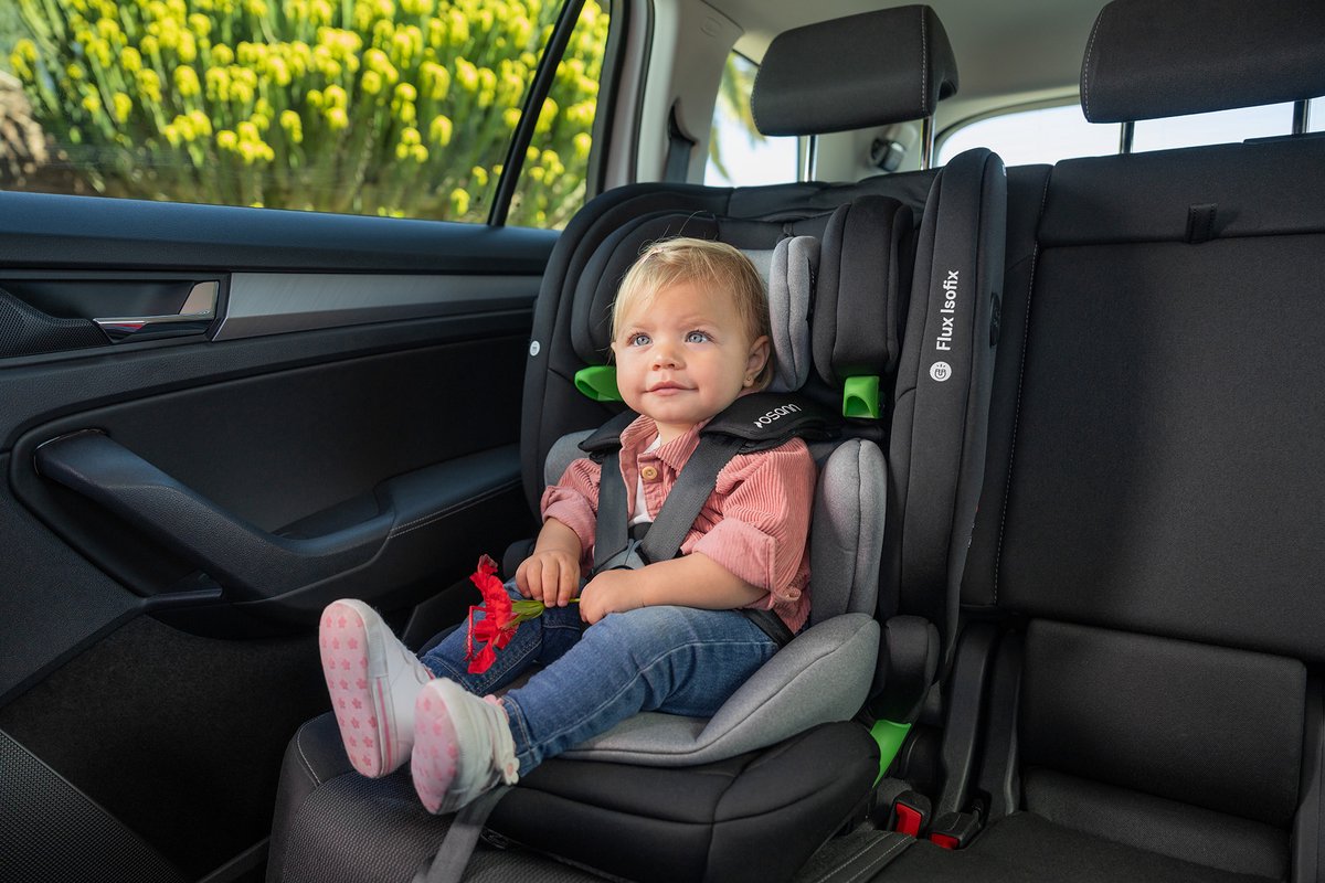 Osann FLUX i-Size Isofix Autostoel Zwart Grijs