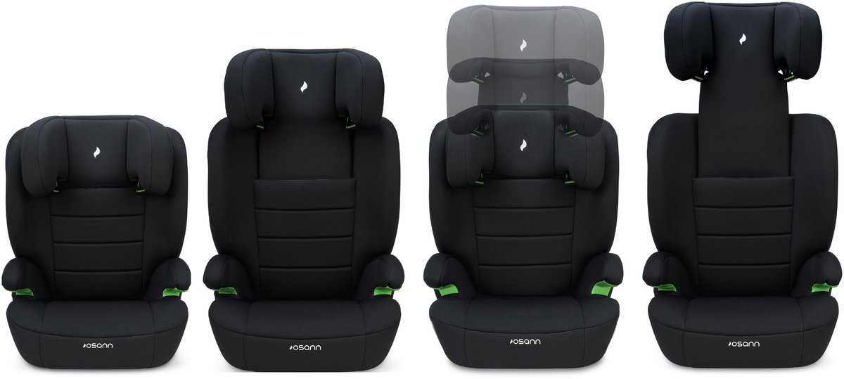 Osann Musca isofix autostoel zwart i-Size 100-150 cm